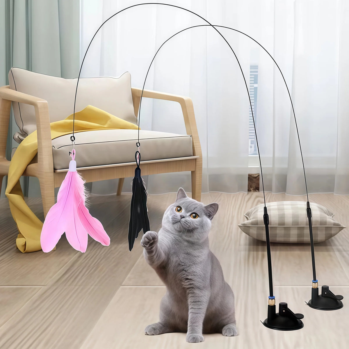 Feather Wand Cat Toy