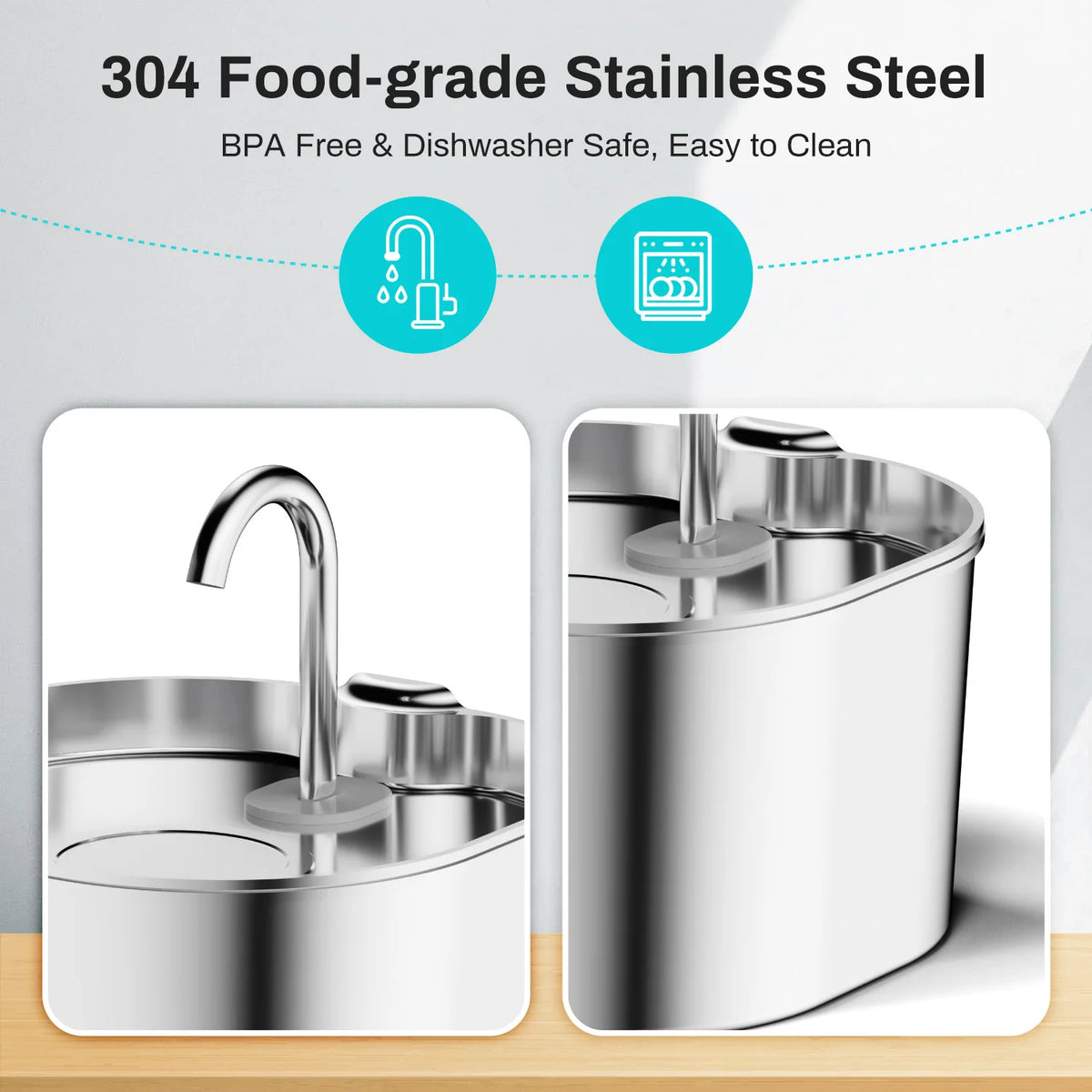 Steel Pet Water Fountain