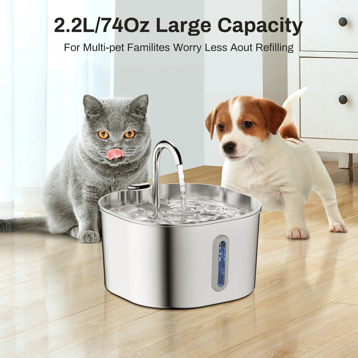 Steel Pet Water Fountain